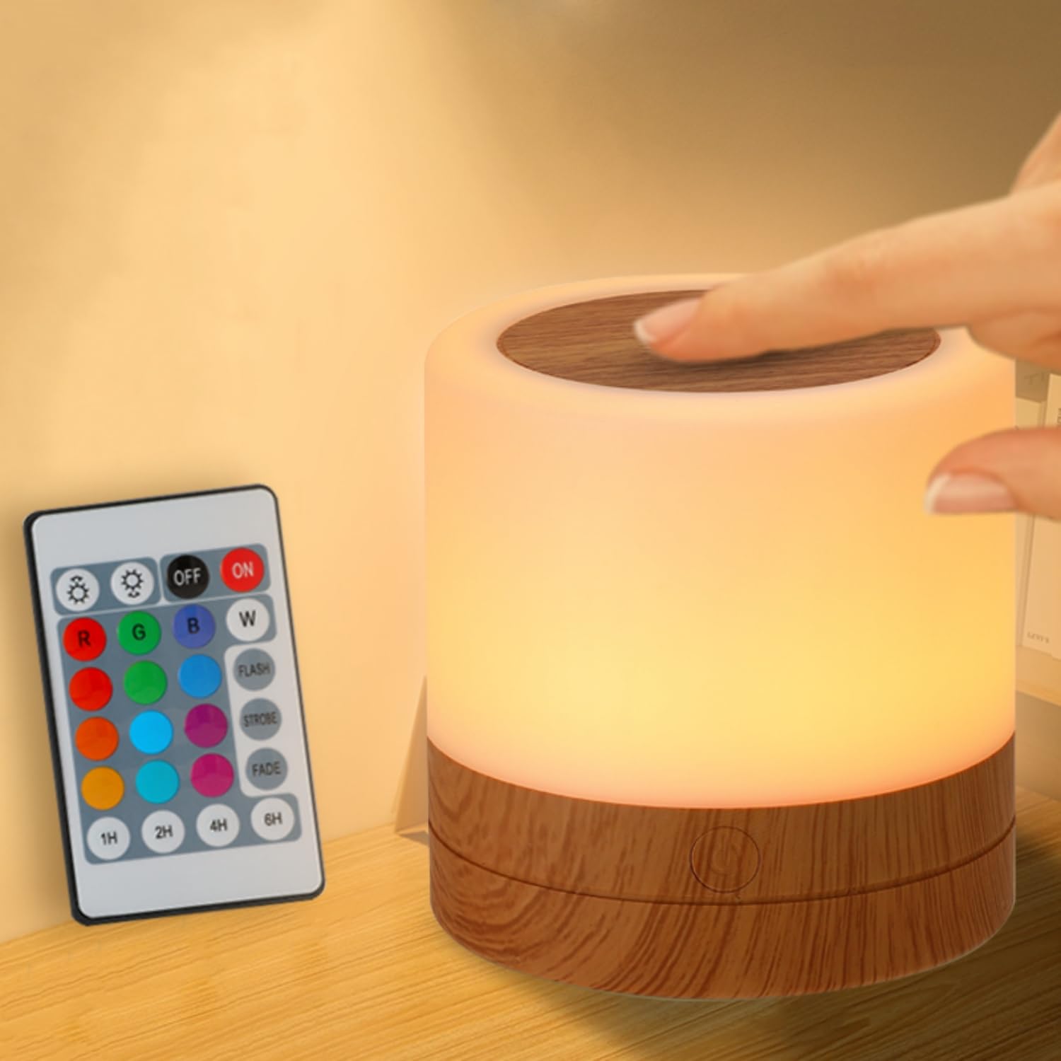 Portable Ambient Touch Lamp - Brown