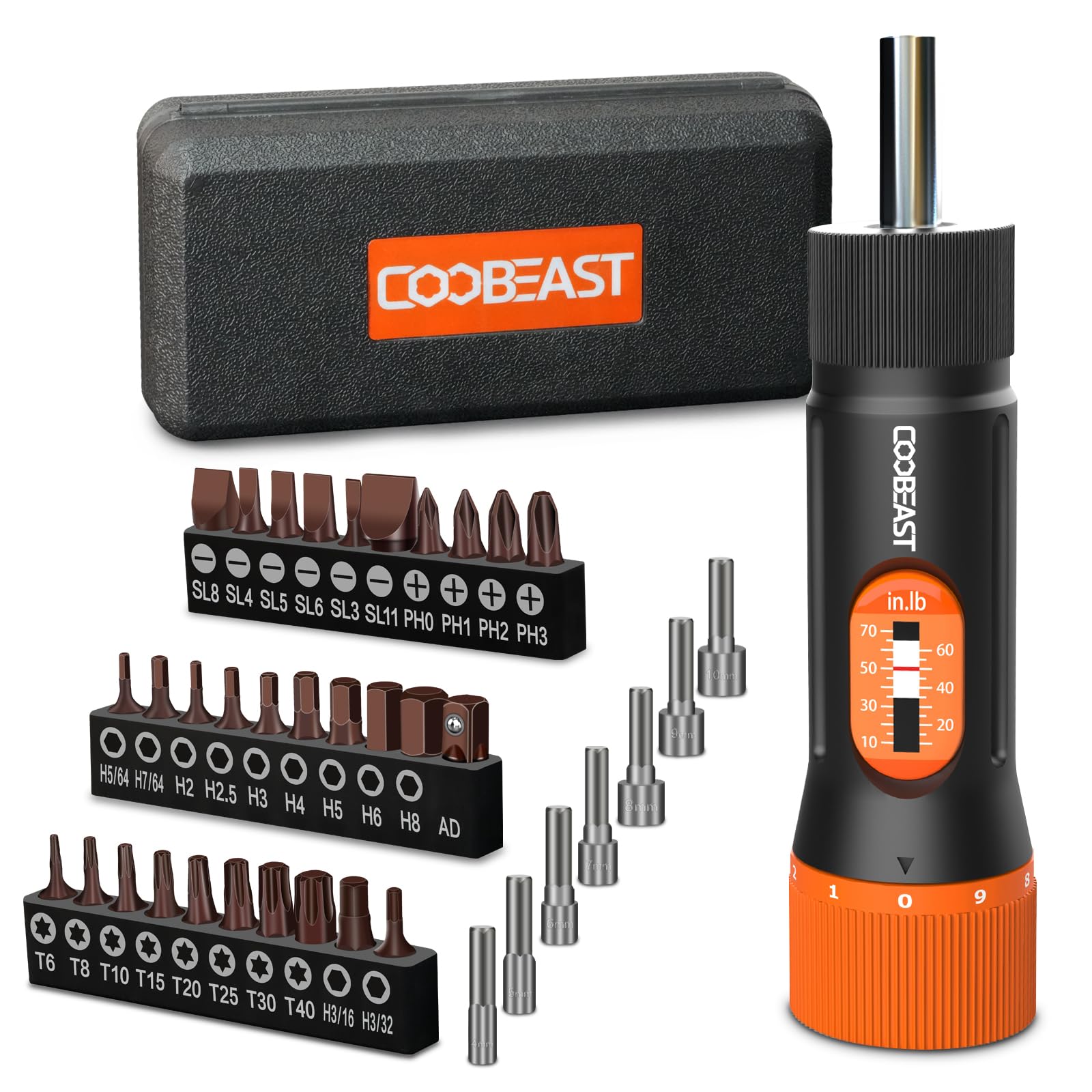Precision Torque Driver Set, 1/4-inch Drive