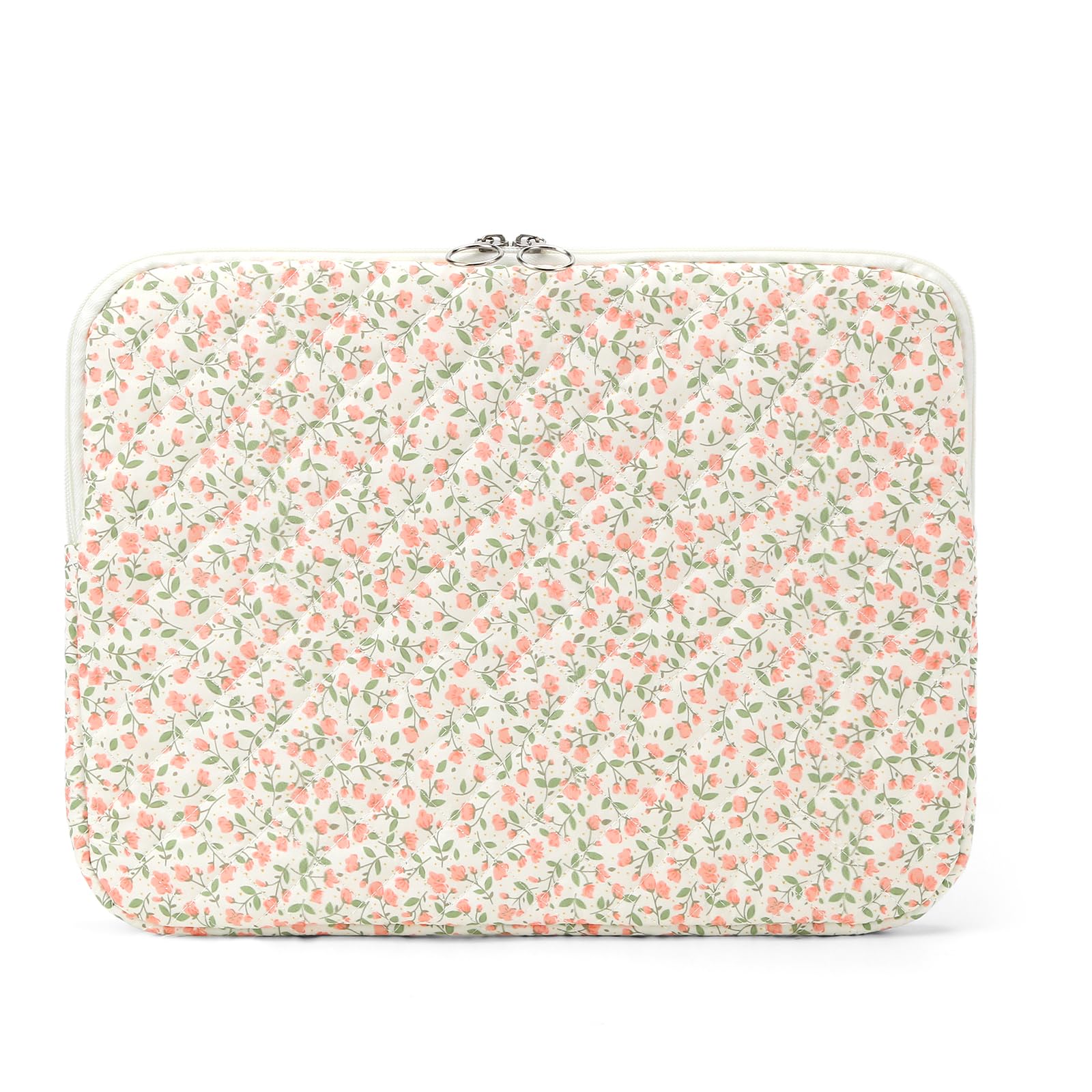 Quilted Floral Laptop Sleeve