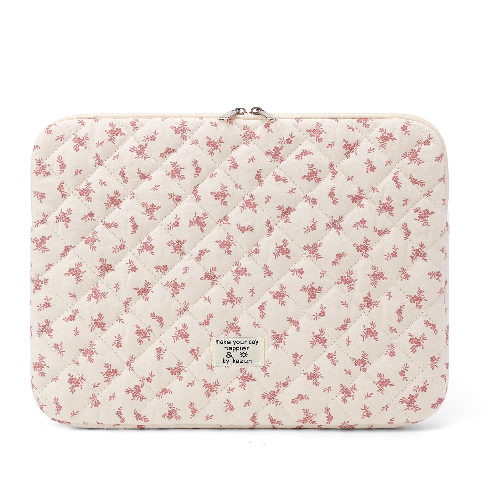Quilted Floral Laptop Sleeve