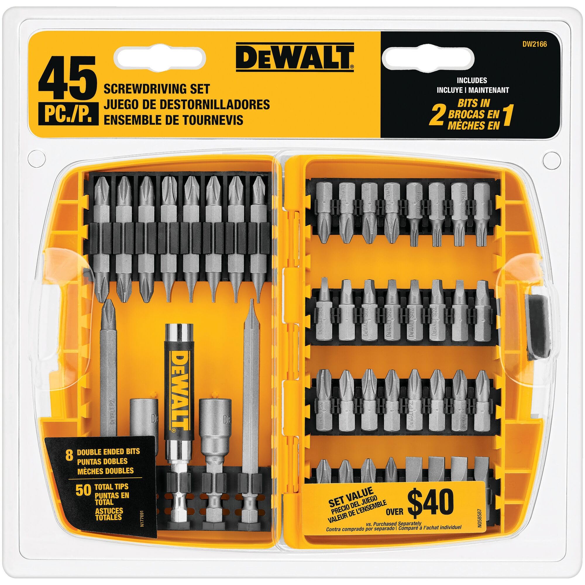 Precision Driver Bit Set with Storage Case