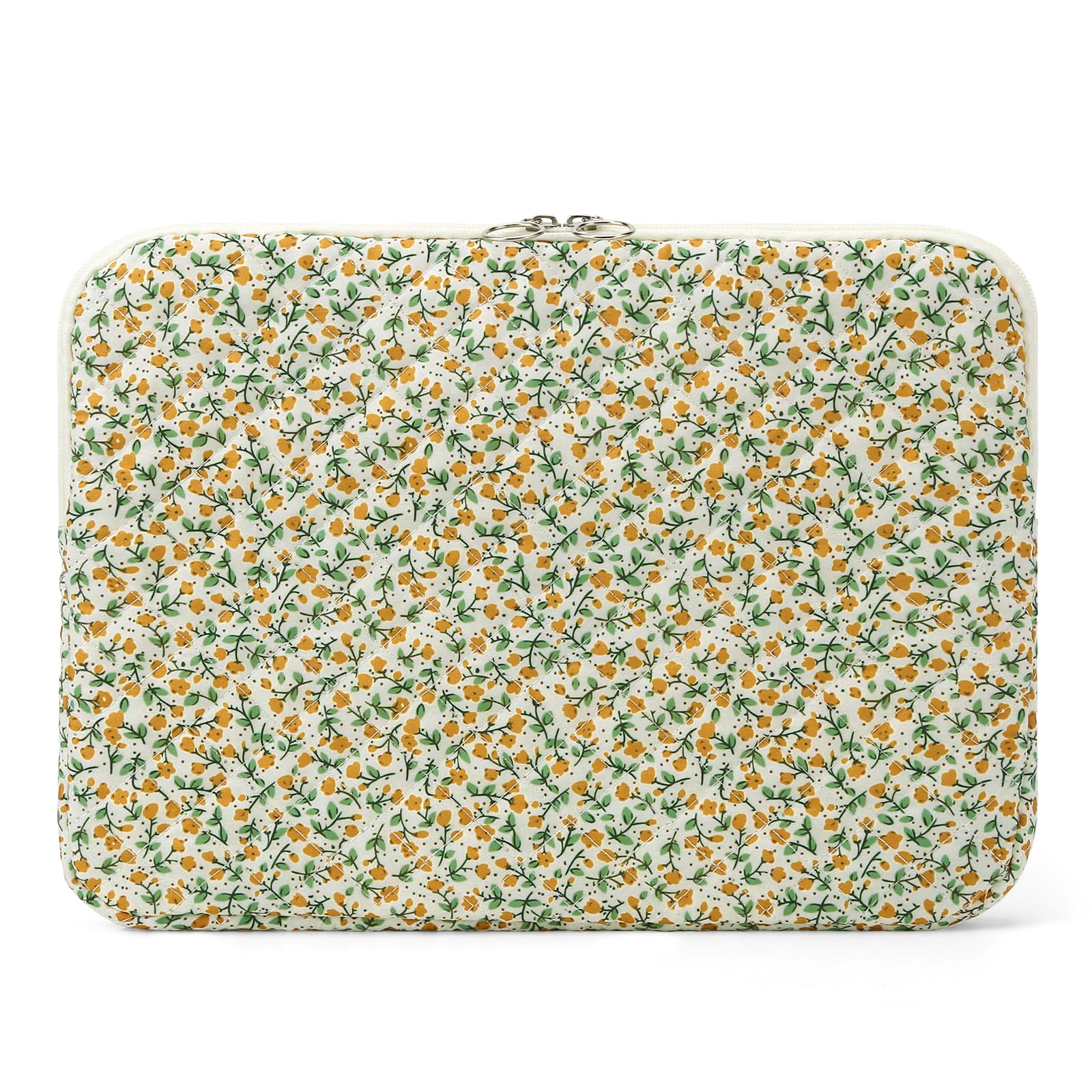 Quilted Floral Laptop Sleeve