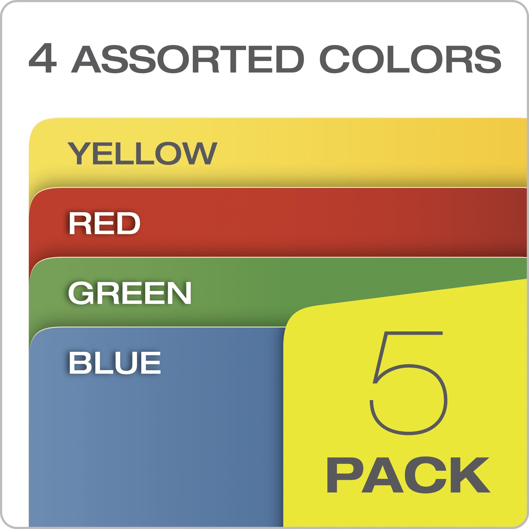Expandable Letter File Pockets, Assorted Colors