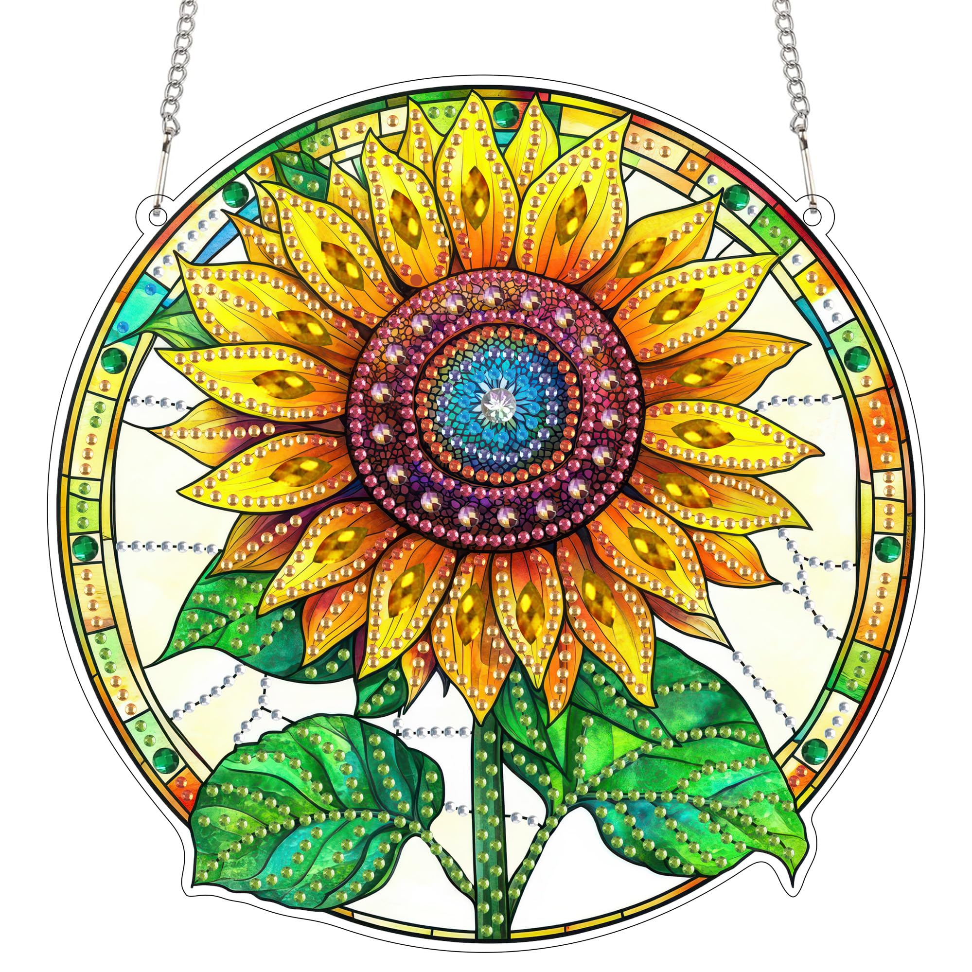 Elegant Floral Crystal Suncatcher Kit