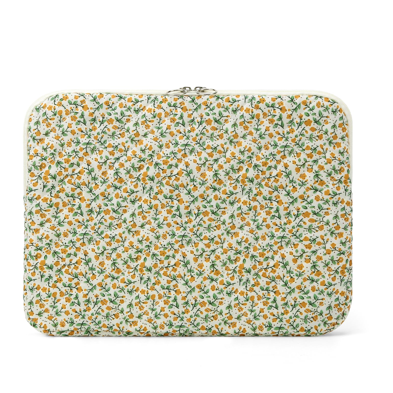 Quilted Floral Laptop Sleeve