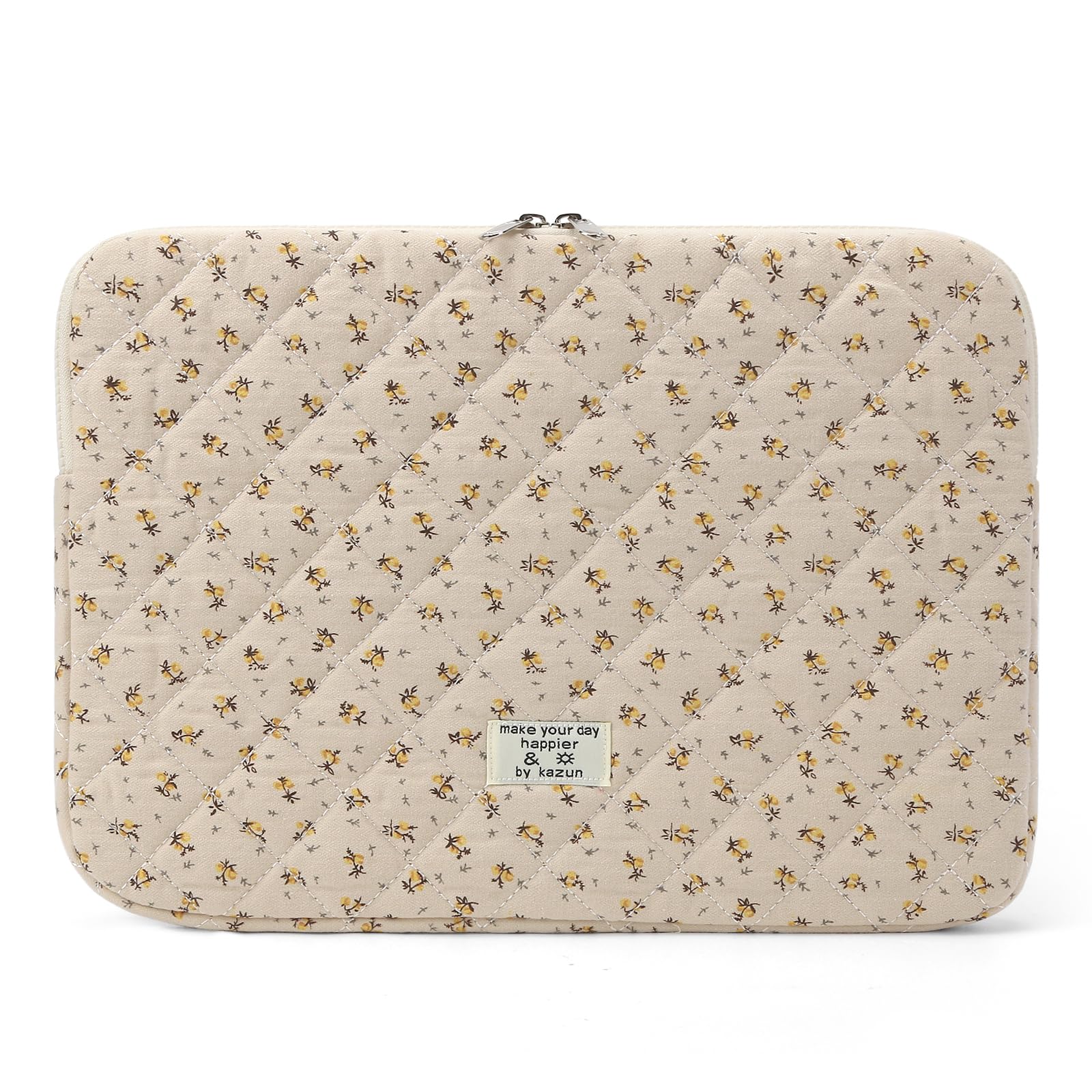 Quilted Floral Laptop Sleeve