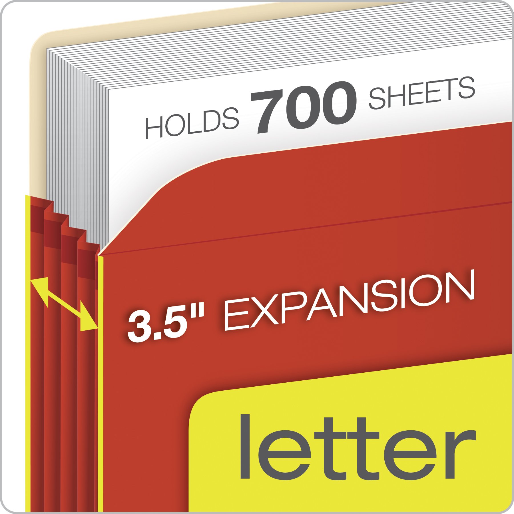 Expandable Letter File Pockets, Assorted Colors