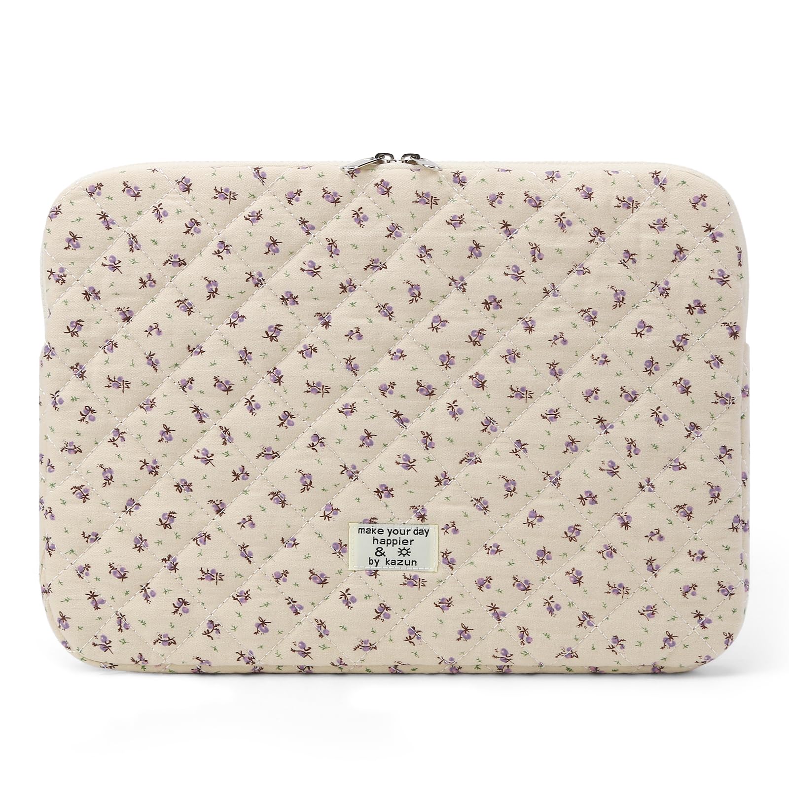 Quilted Floral Laptop Sleeve