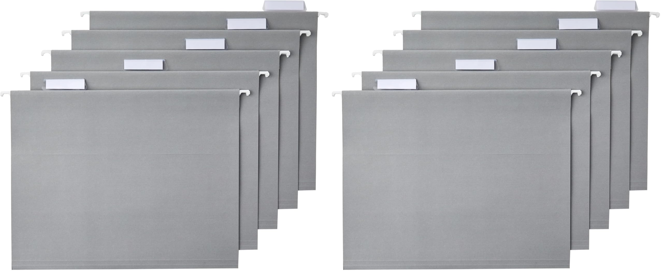 Elegant Green Letter Hanging File Folders with Adjustable Tabs