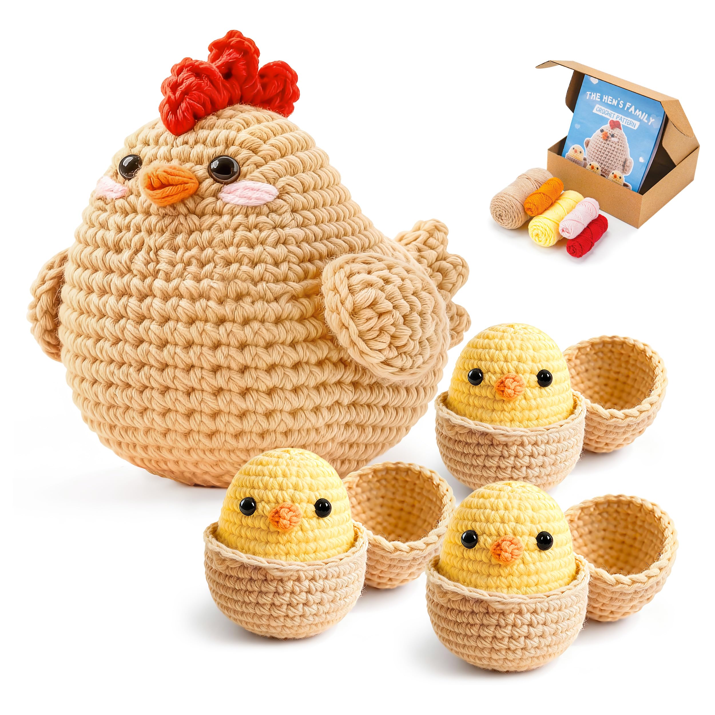 Curated Amigurumi Animal Crochet Kit