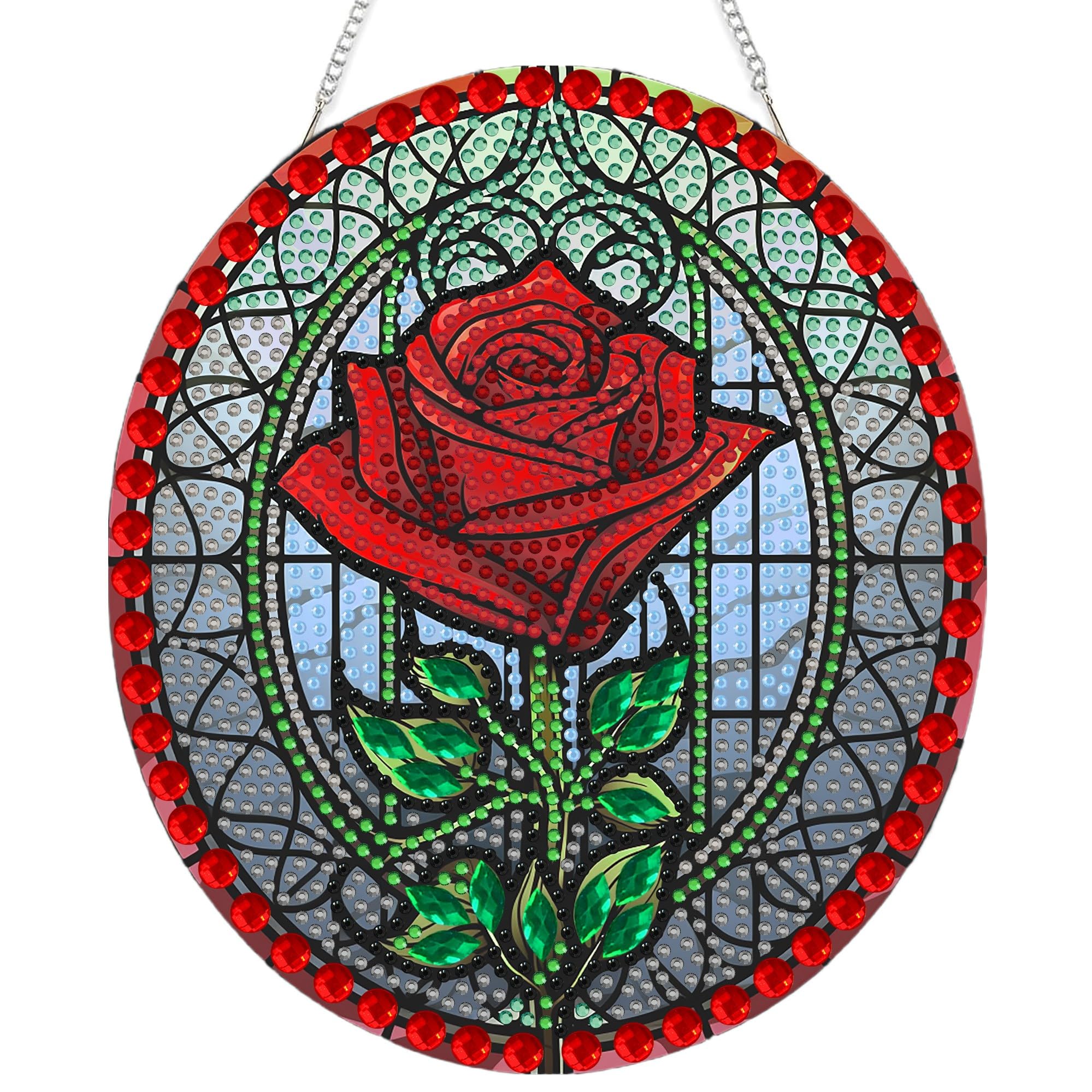 Elegant Floral Crystal Suncatcher Kit