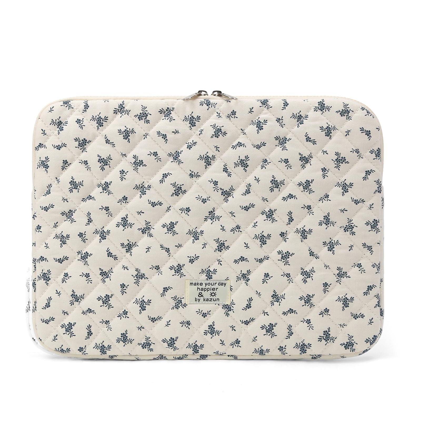 Quilted Floral Laptop Sleeve