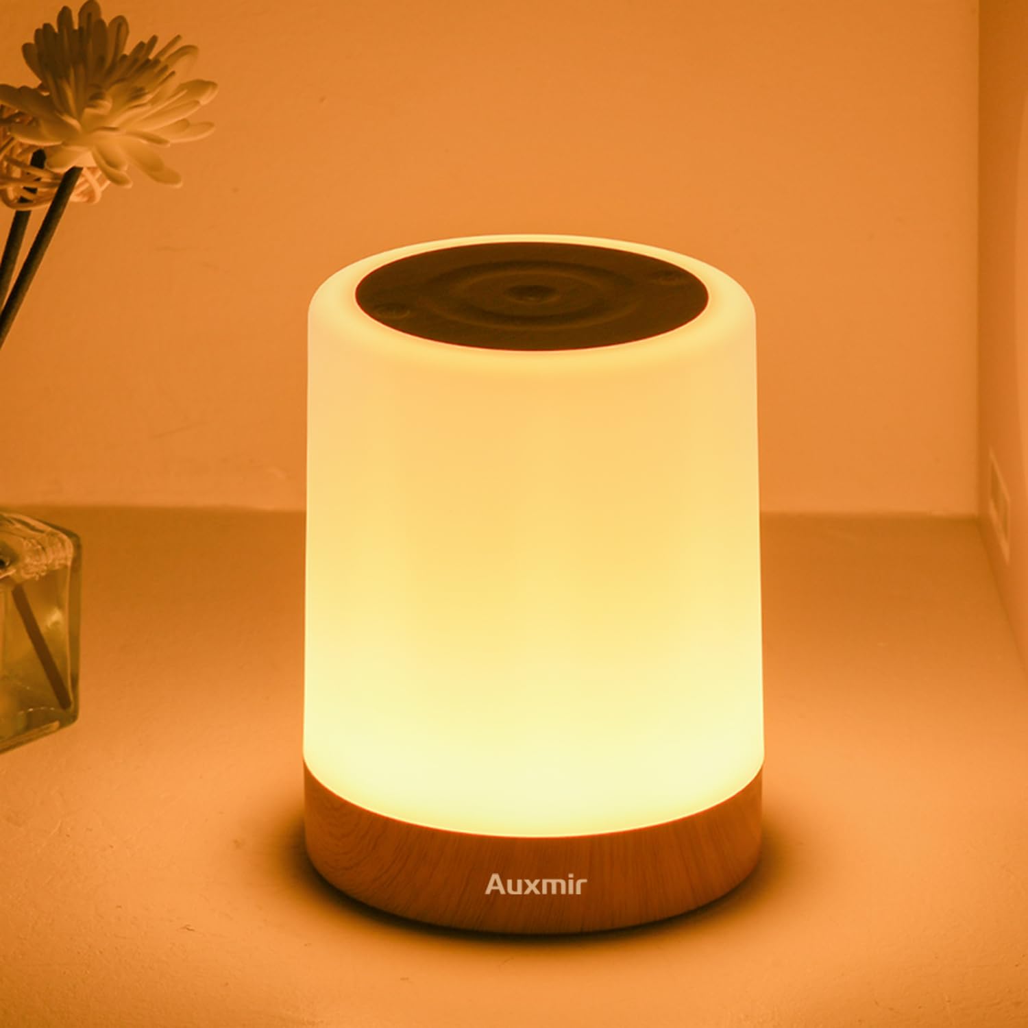 Silver Portable Nursery Lamp with Adaptive Soft Light