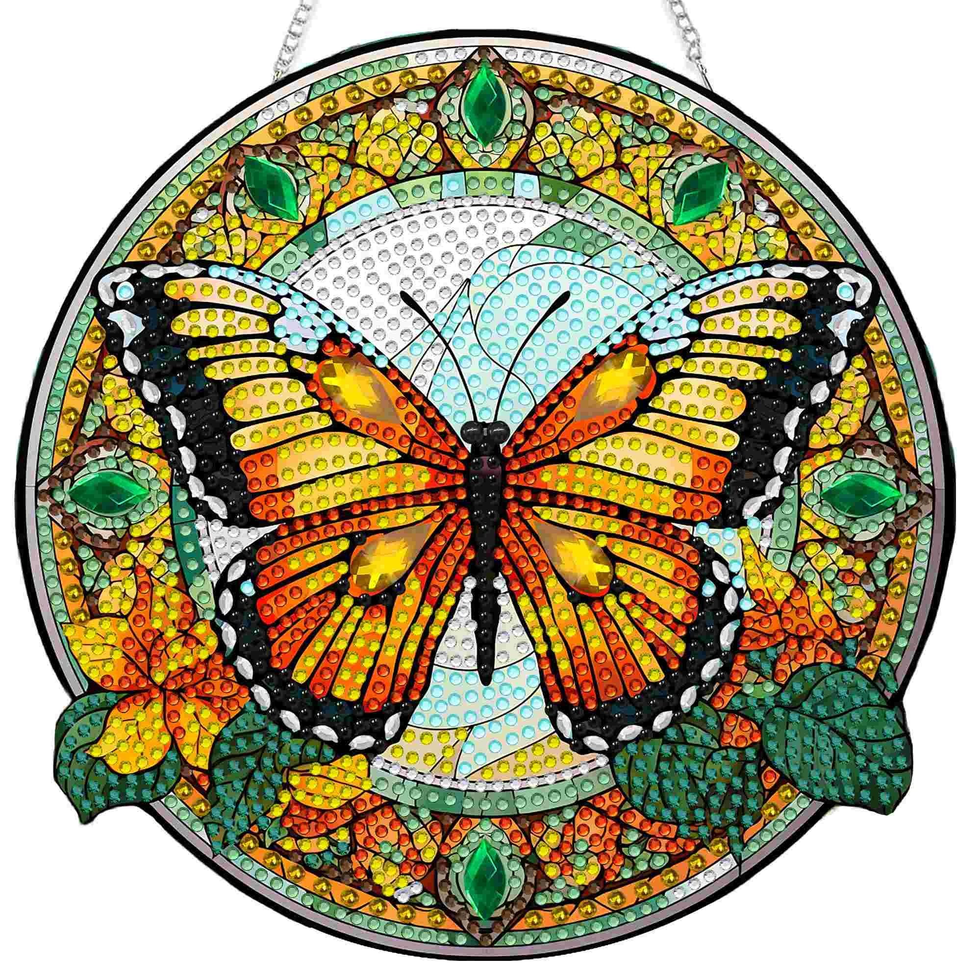 Elegant Floral Crystal Suncatcher Kit