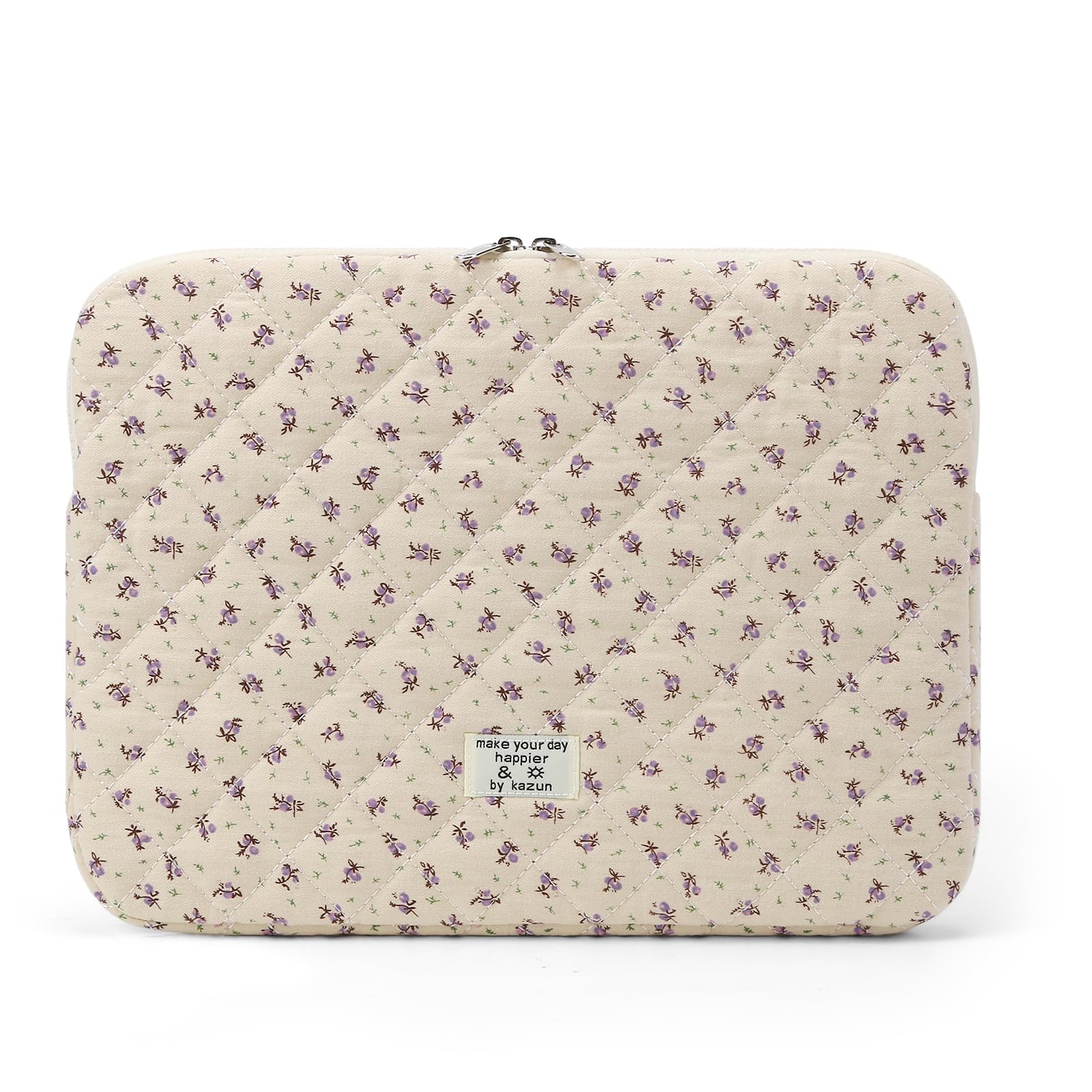 Quilted Floral Laptop Sleeve