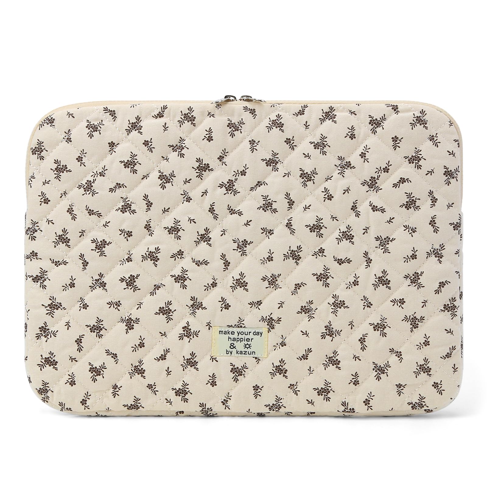 Quilted Floral Laptop Sleeve