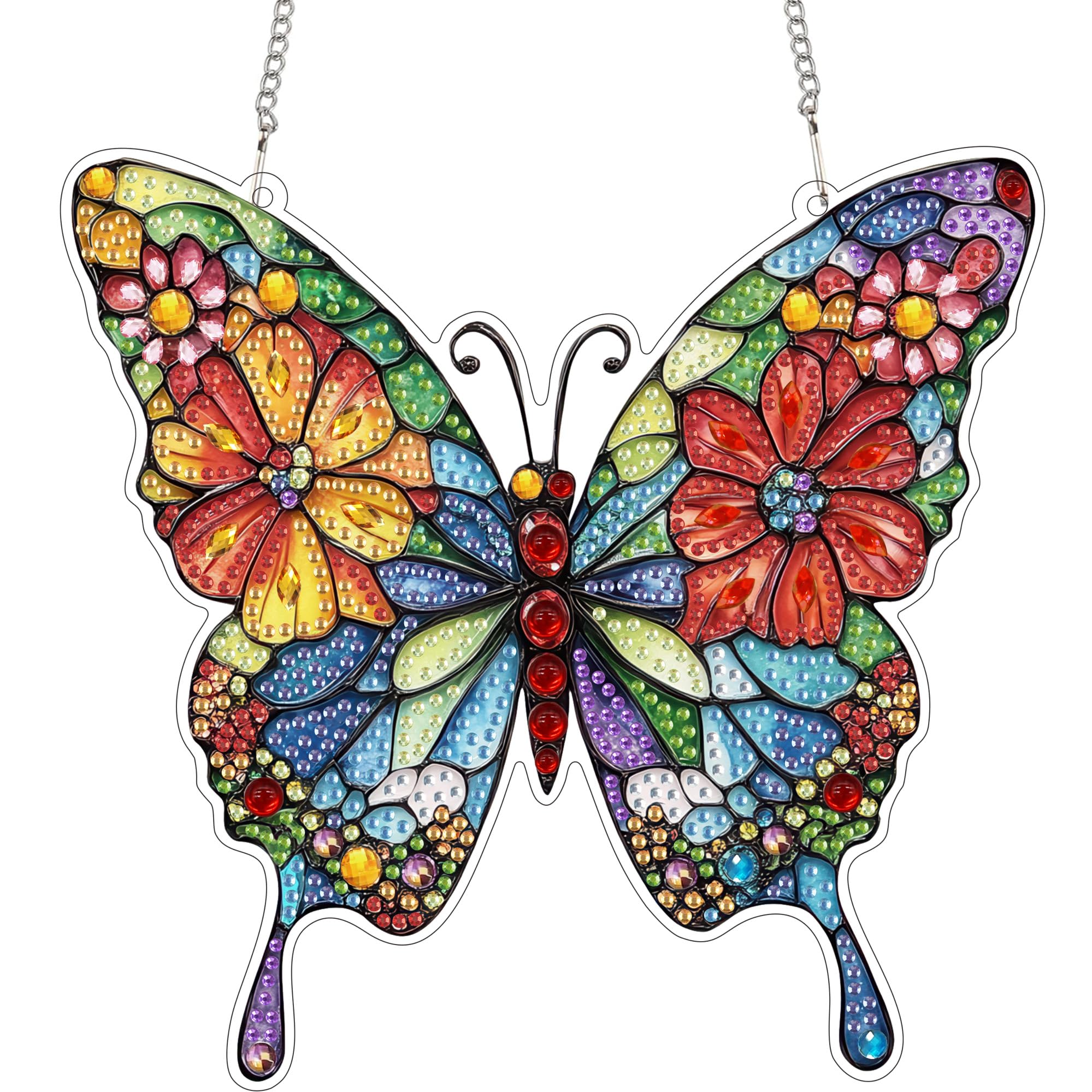 Elegant Floral Crystal Suncatcher Kit