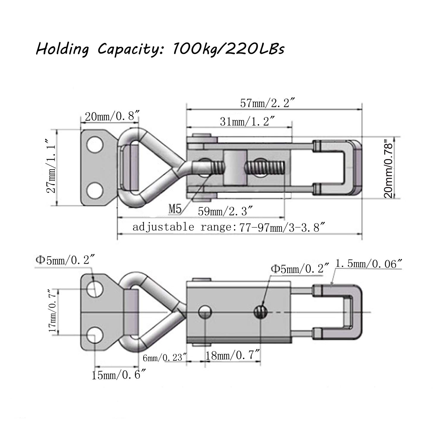 Stainless Steel Quick-Release Latches