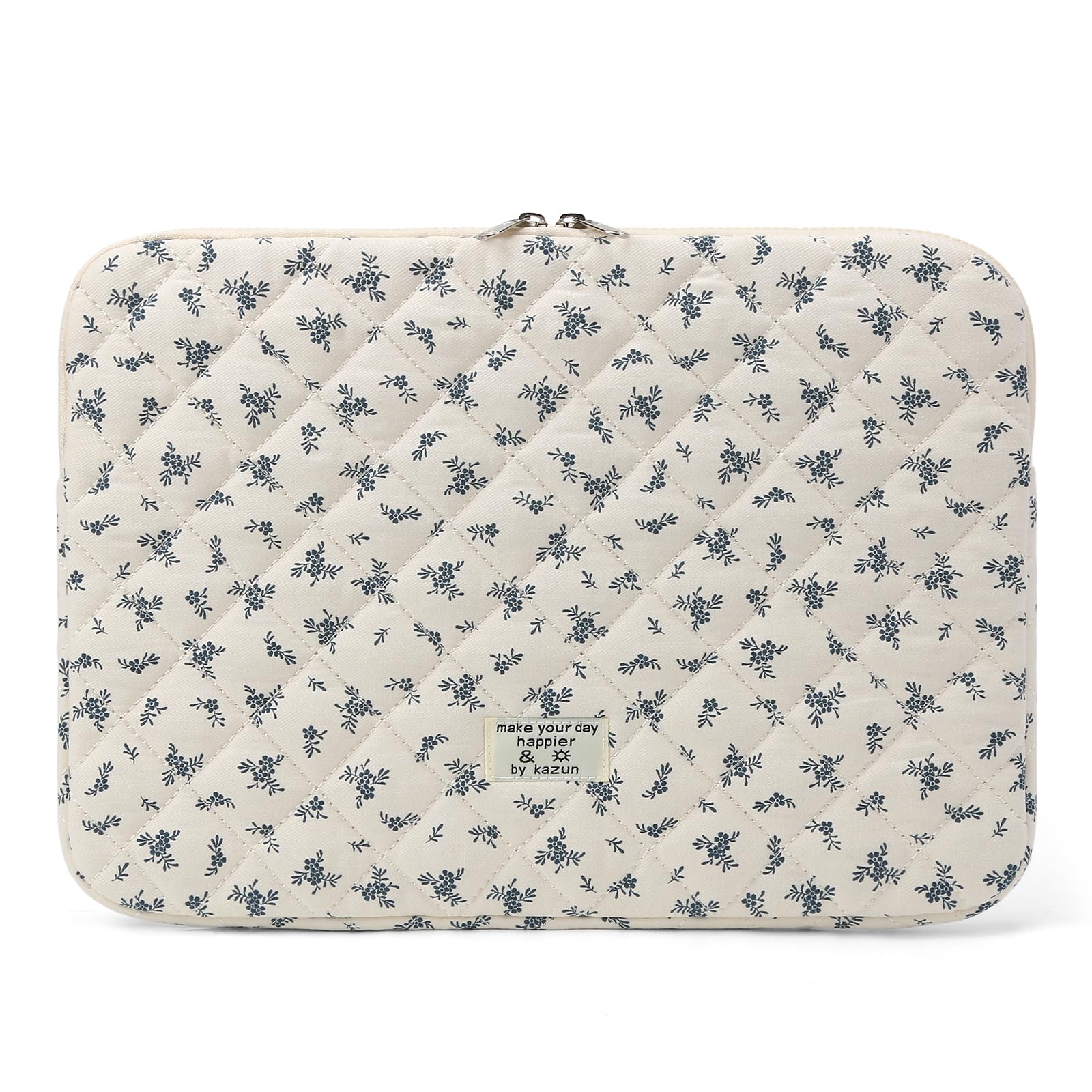 Quilted Floral Laptop Sleeve
