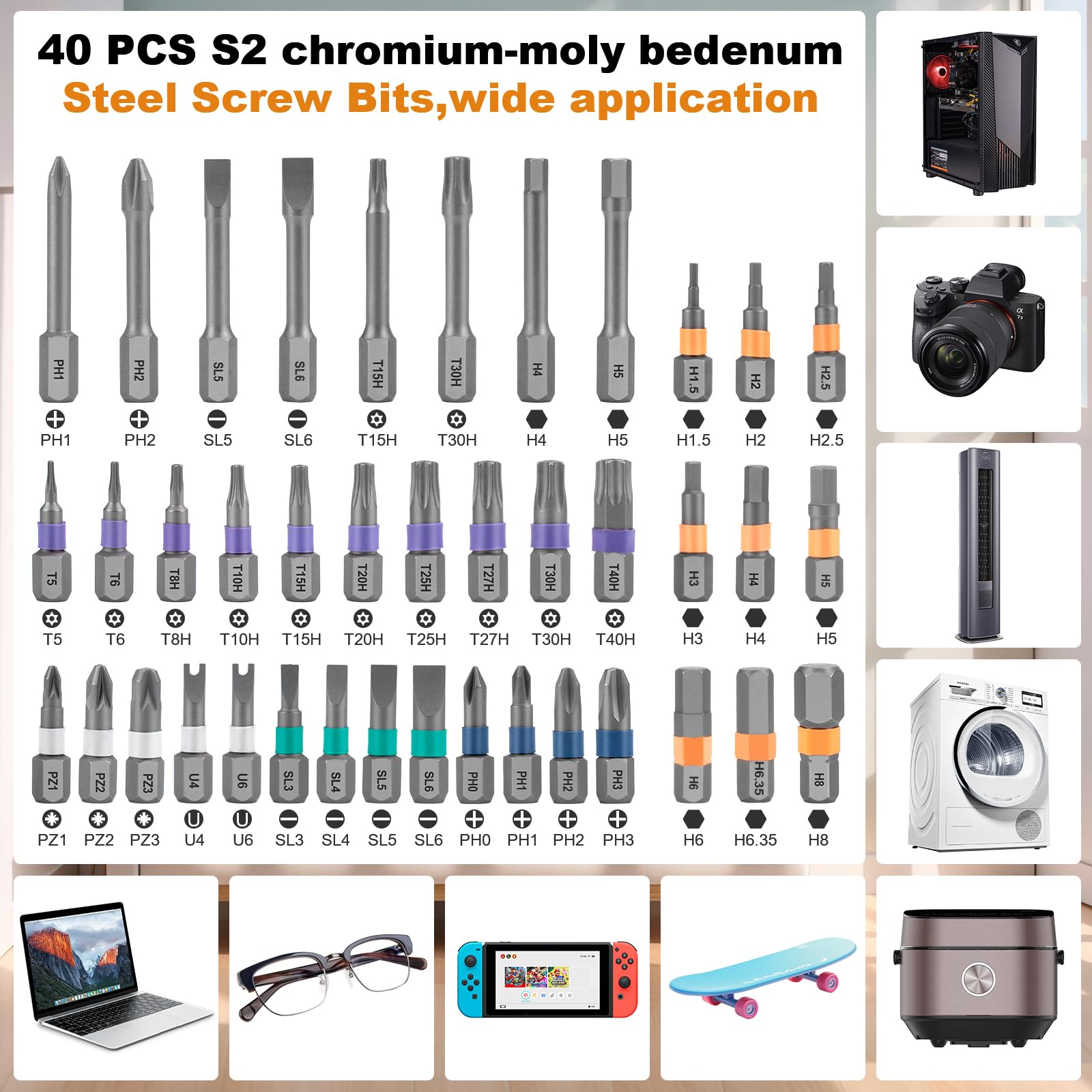Precision Modular Ratchet Bit Set