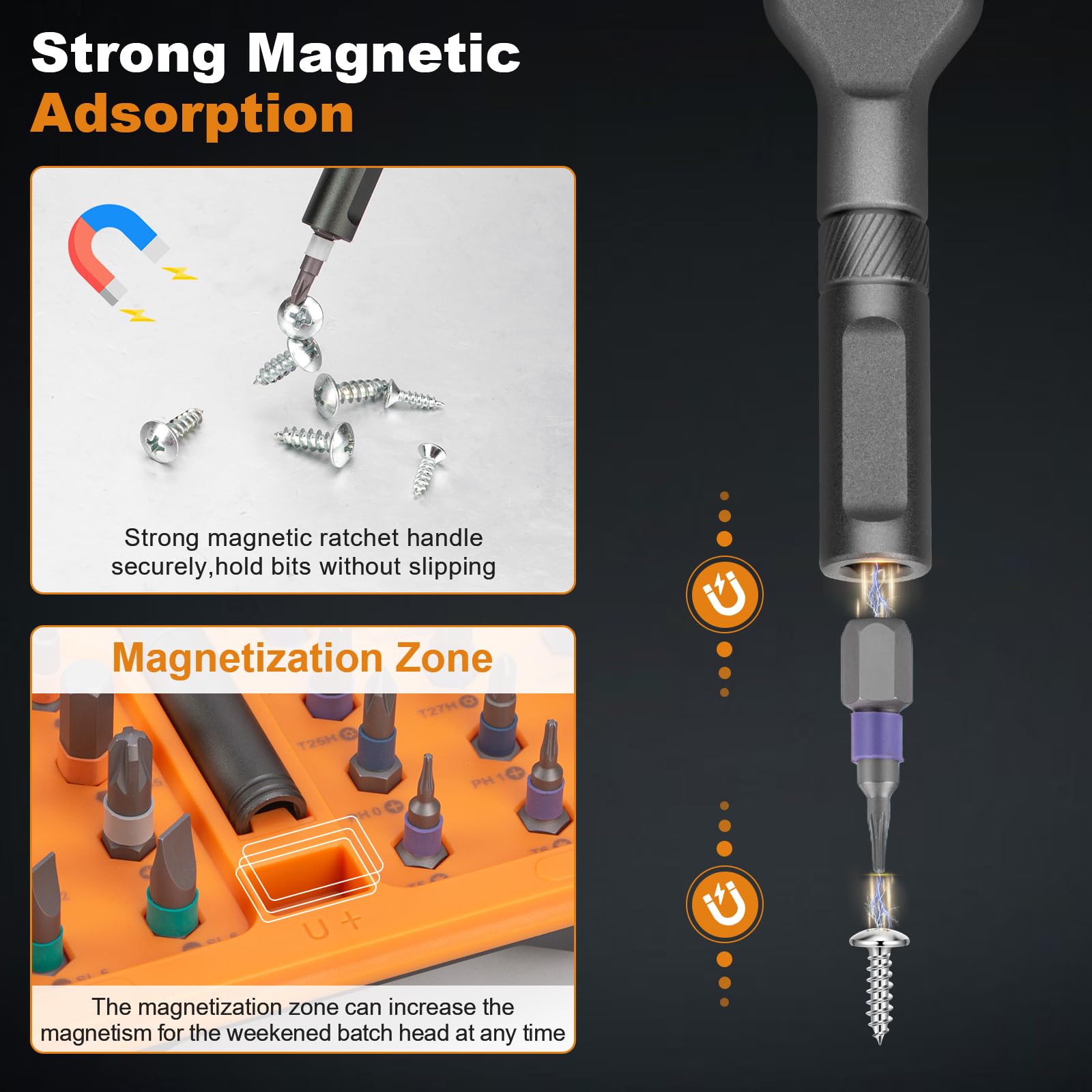 Precision Modular Ratchet Bit Set