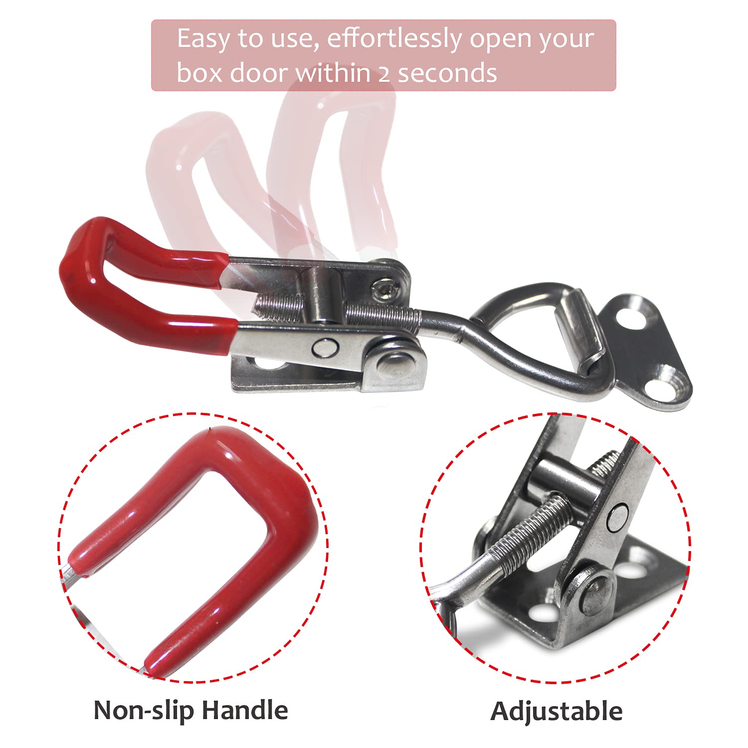 Stainless Steel Quick-Release Latches