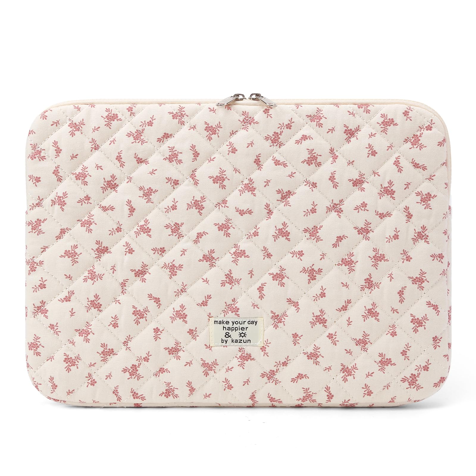 Quilted Floral Laptop Sleeve