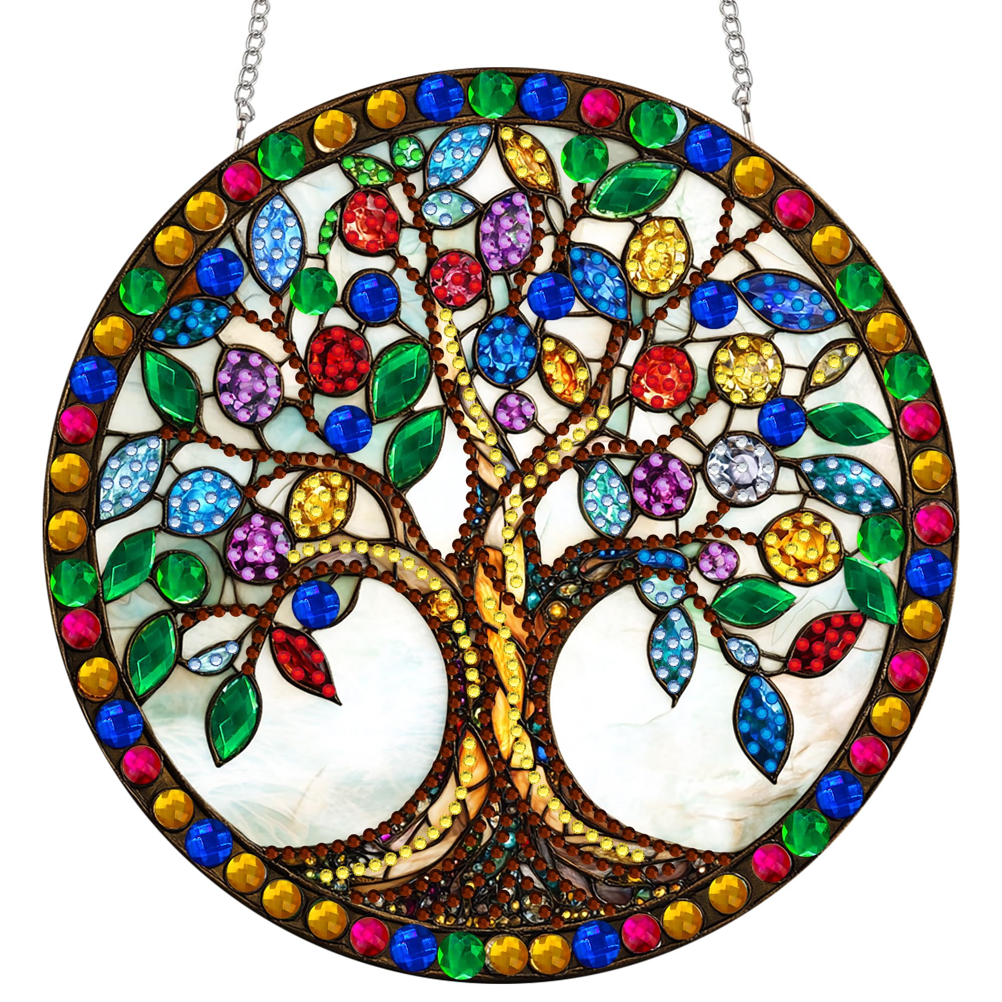 Elegant Floral Crystal Suncatcher Kit