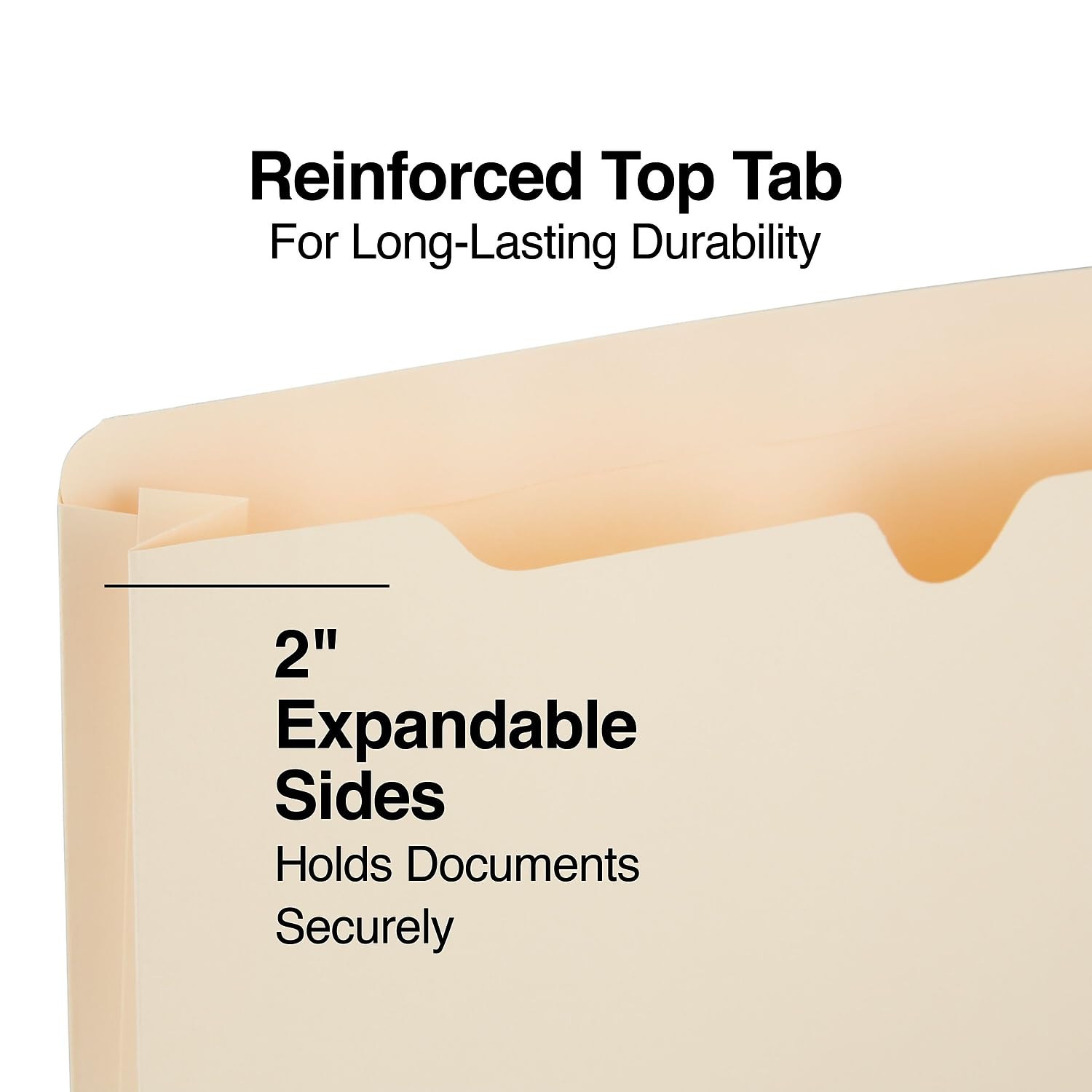 Premium Manila Expandable File Jackets, Letter Size