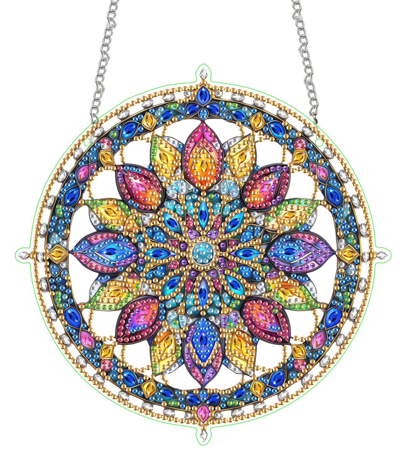 Elegant Floral Crystal Suncatcher Kit