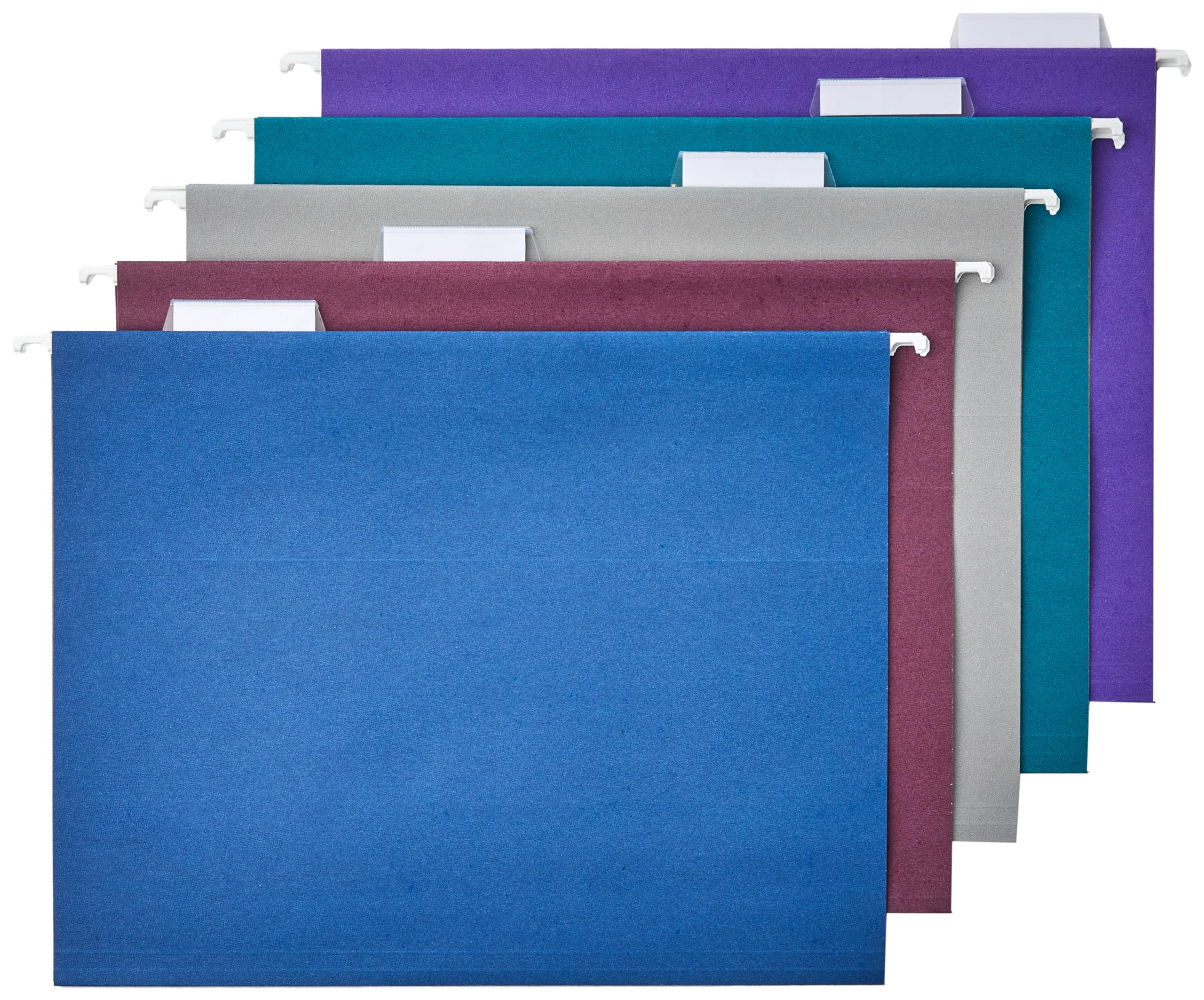 Elegant Green Letter Hanging File Folders with Adjustable Tabs