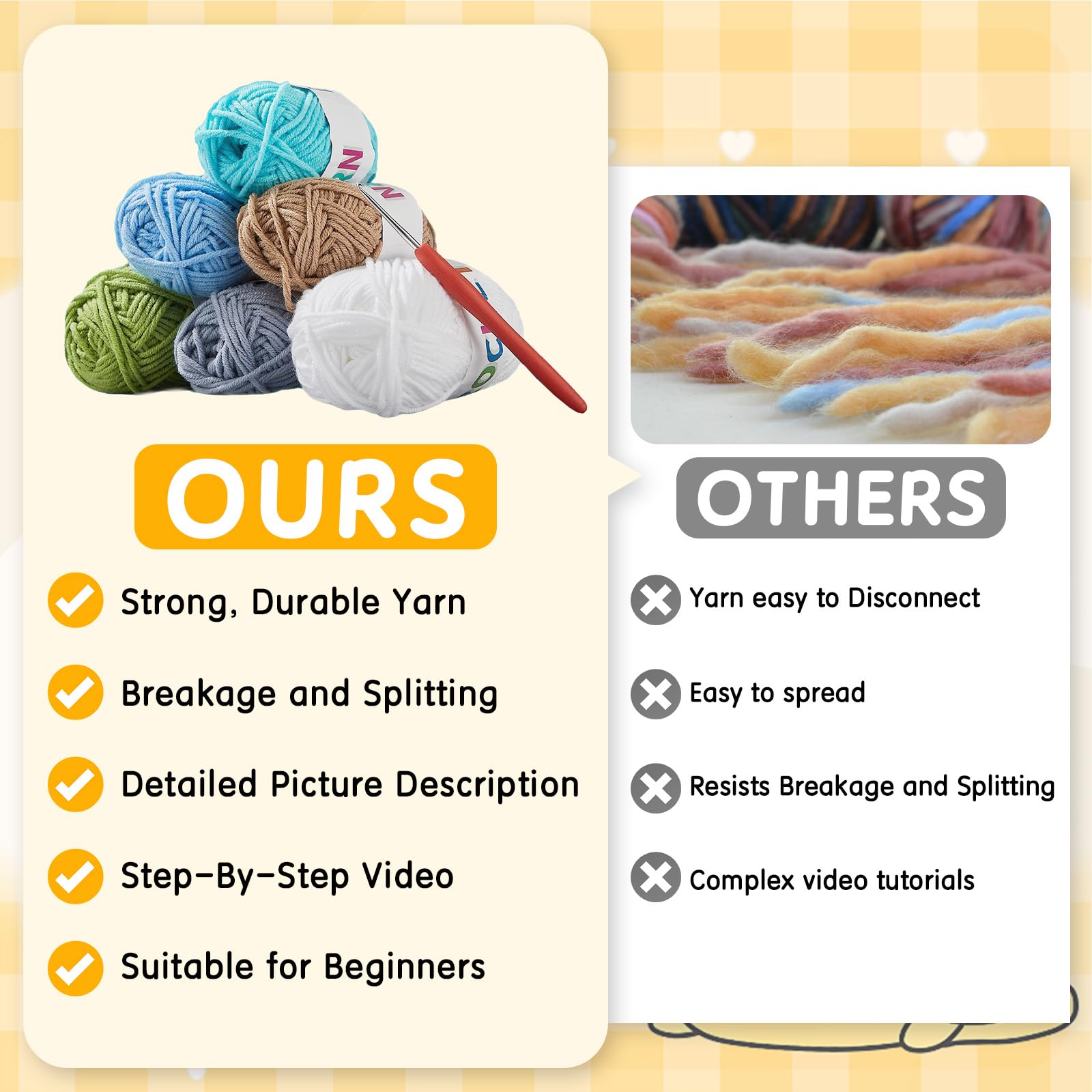 Charming Animal Crochet Kit with Guided Tutorials