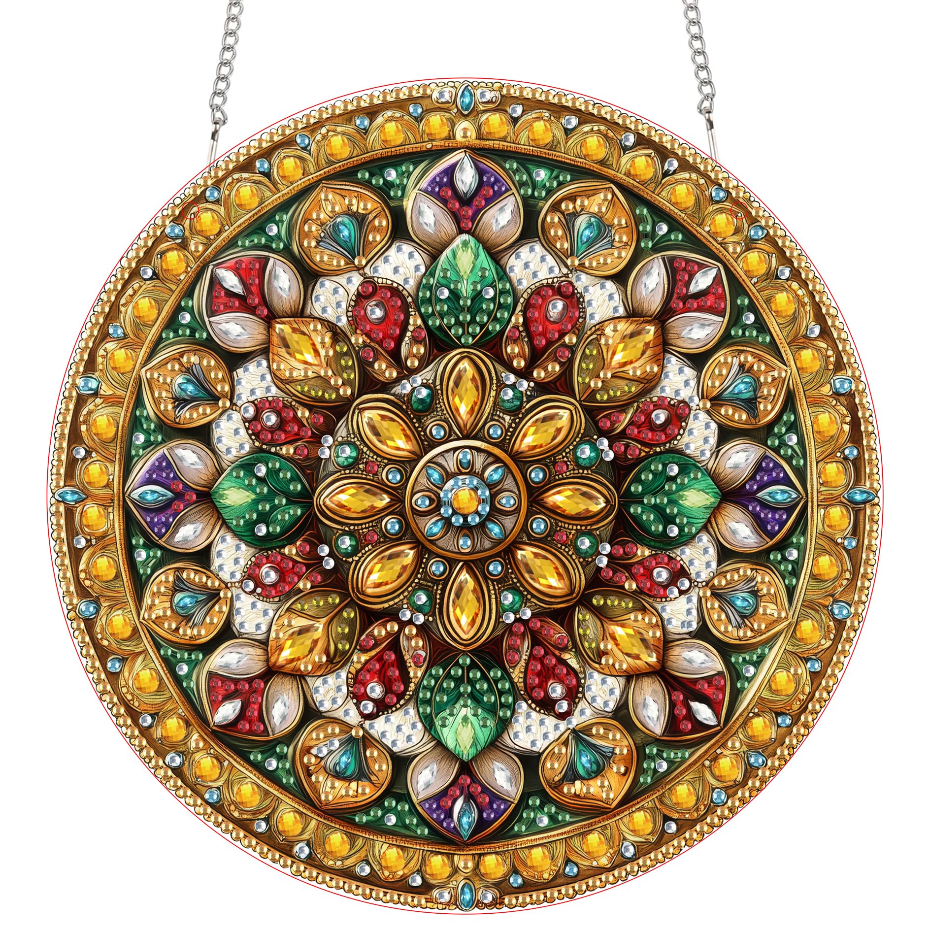 Elegant Floral Crystal Suncatcher Kit