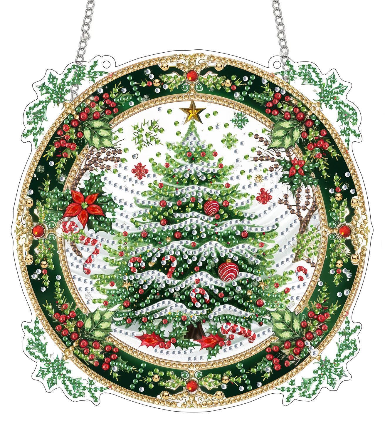 Elegant Floral Crystal Suncatcher Kit